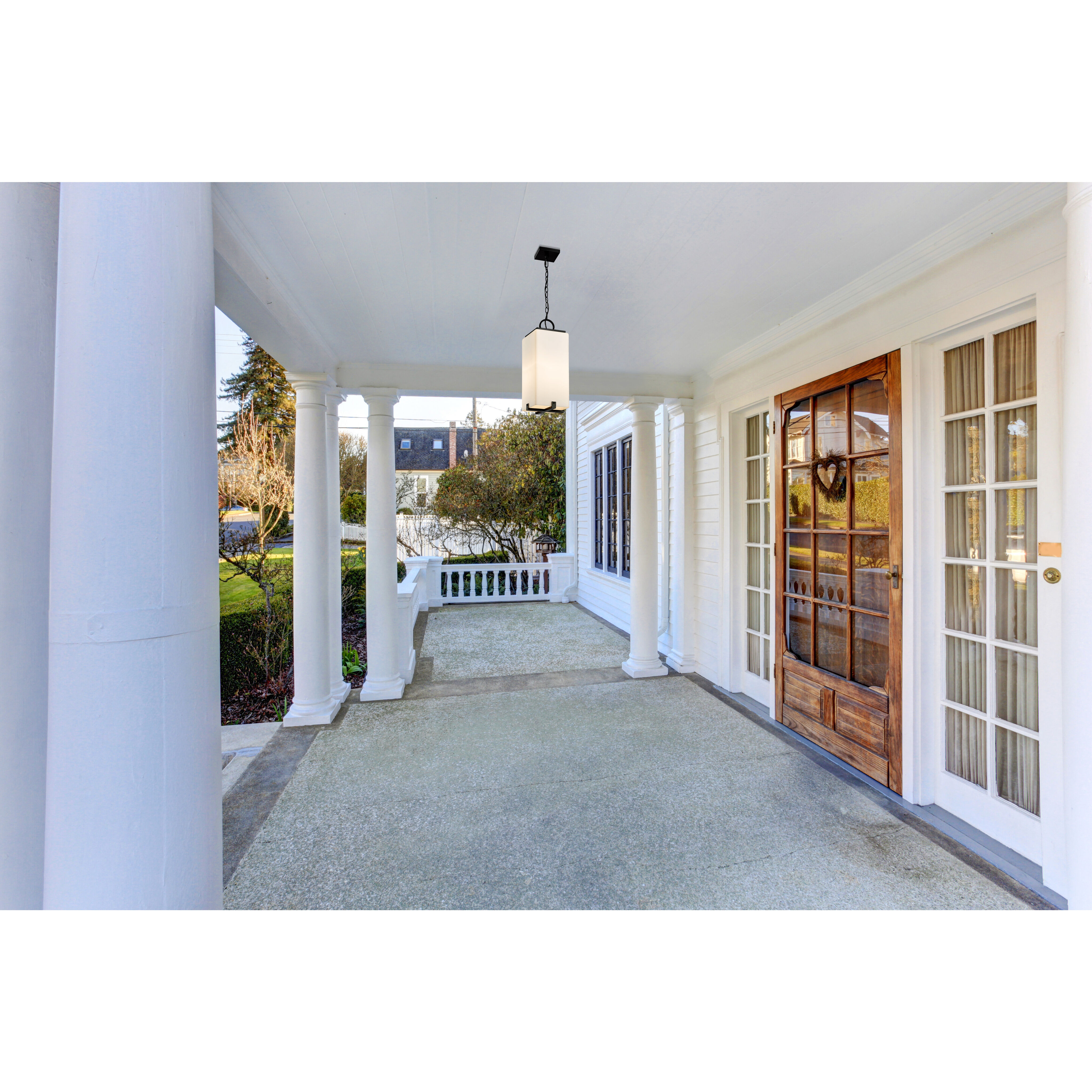 Sana 1 Light 6.75 inch Black Outdoor Chain Mount Ceiling Fixture