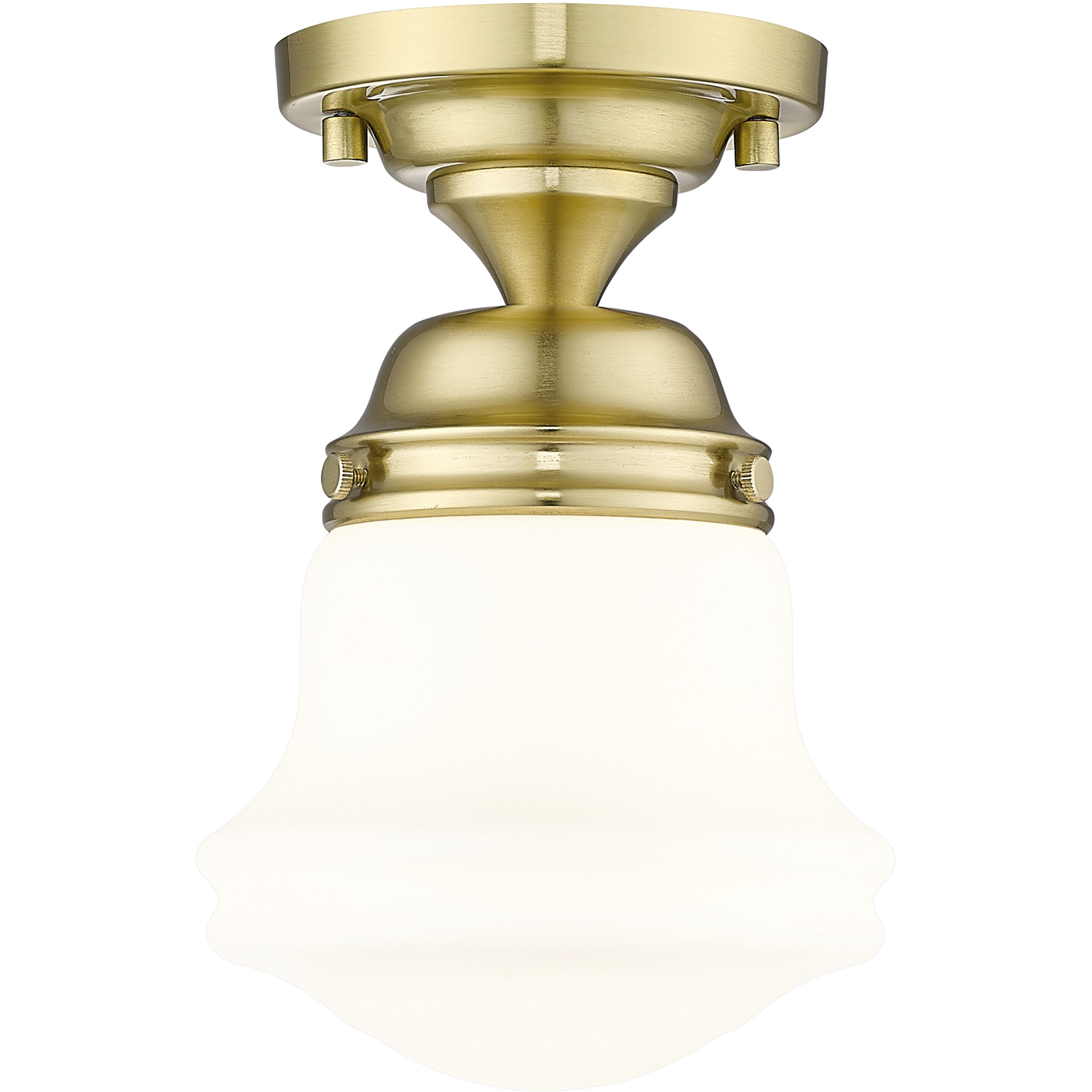 Vaughn 1 Light 6 inch Luxe Gold Flush Mount Ceiling Light