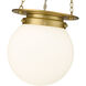 Calhoun 1 Light 9 inch Heritage Brass Pendant Ceiling Light