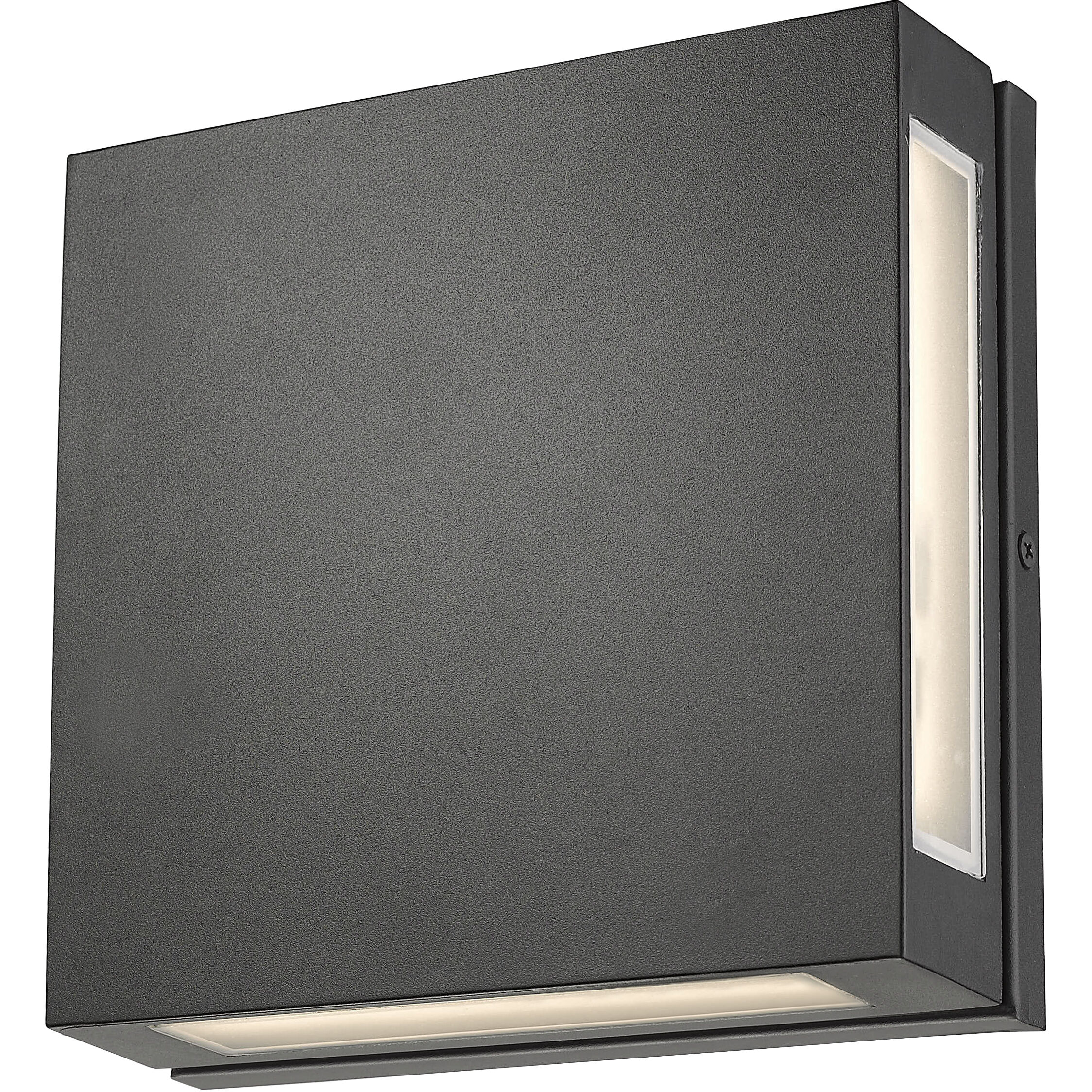 Quadrate LED 11 inch Black Outdoor Wall Light