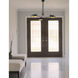 Bellamy 3 Light 46 inch Matte Black Semi Flush Mount Ceiling Light