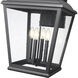 Raphael 4 Light 36.25 inch Sand Black Outdoor Wall Light in Soft Sand Black