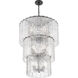 Glacier 12 Light 27.5 inch Matte Black Chandelier Ceiling Light