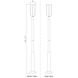 Leland LED 118.25 inch Sand Black Outdoor Post Mounted Fixture