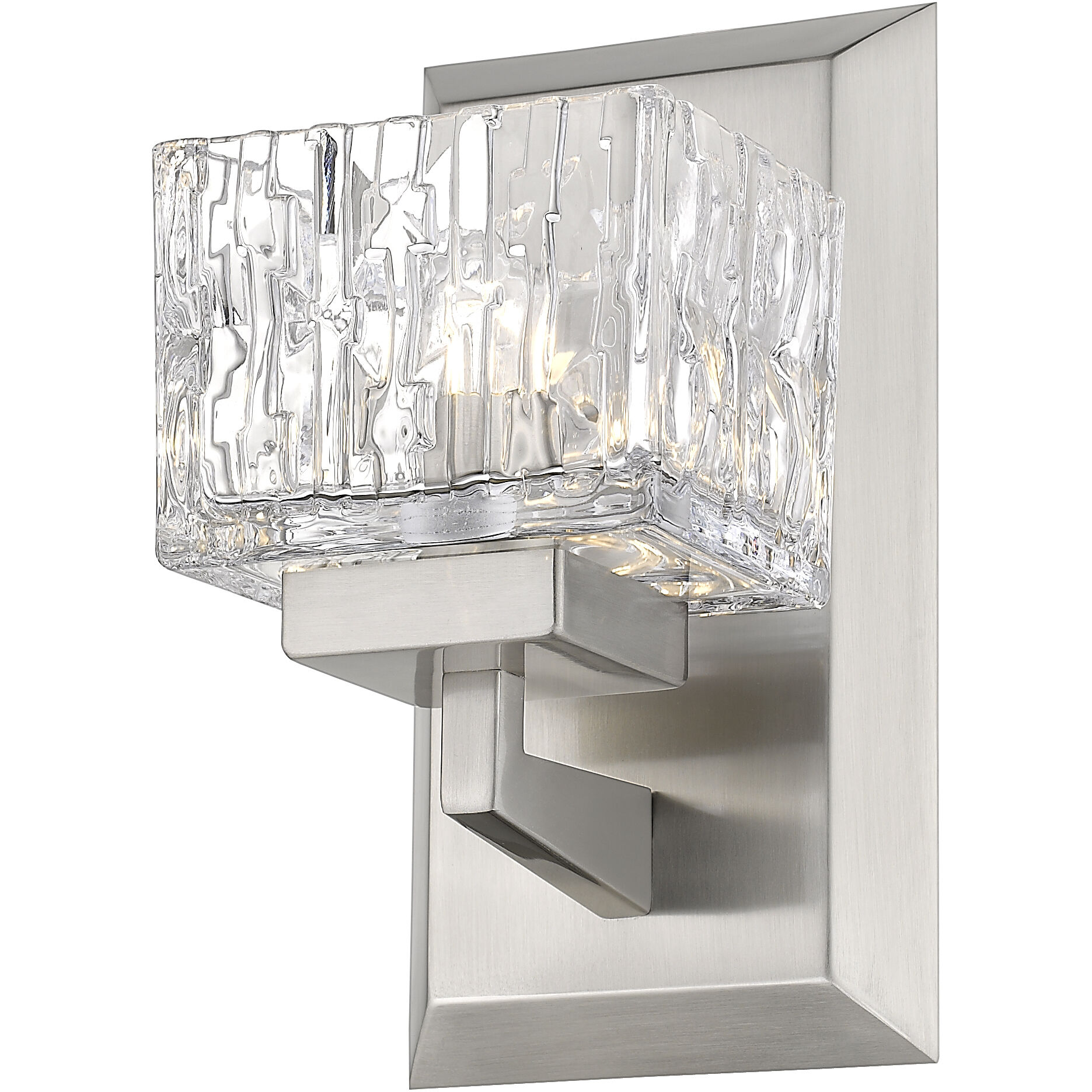 Rubicon 1 Light 4.75 inch Brushed Nickel Wall Sconce Wall Light in G9