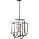 Titania 8 Light 22 inch Black and Brushed Nickel Chandelier Ceiling Light