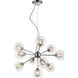Auge 10 Light 22.5 inch Chrome Chandelier Ceiling Light