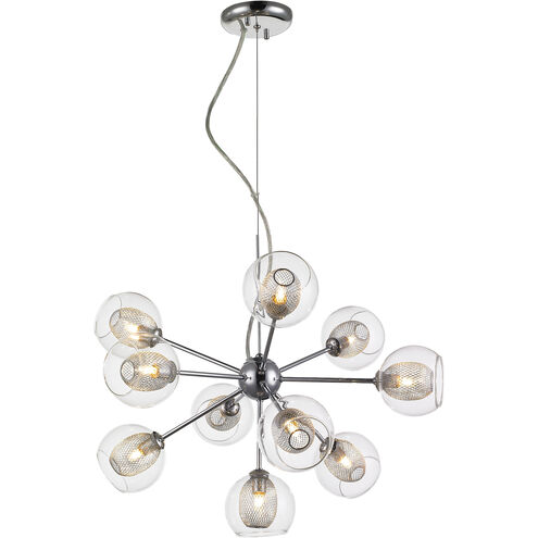 Auge 10 Light 22.5 inch Chrome Chandelier Ceiling Light
