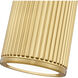 Stari LED 6.25 inch Modern Gold Flush Mount Ceiling Light