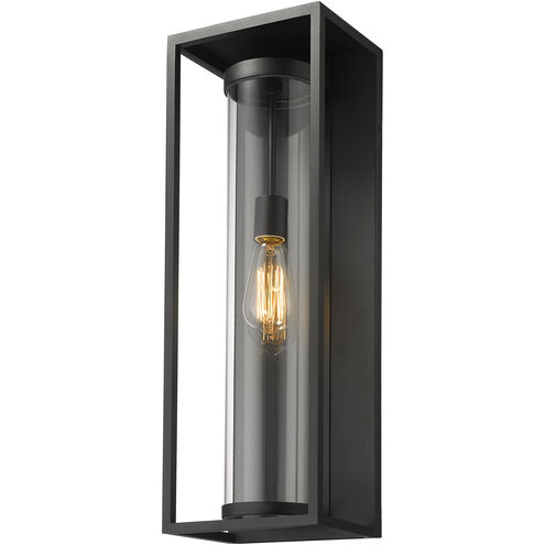 Dunbroch 1 Light 24.25 inch Black Outdoor Wall Light