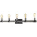 Kirkland 5 Light 38 inch Ashen Barnboard Vanity Wall Light
