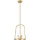 Archis 3 Light 12 inch Modern Gold Pendant Ceiling Light