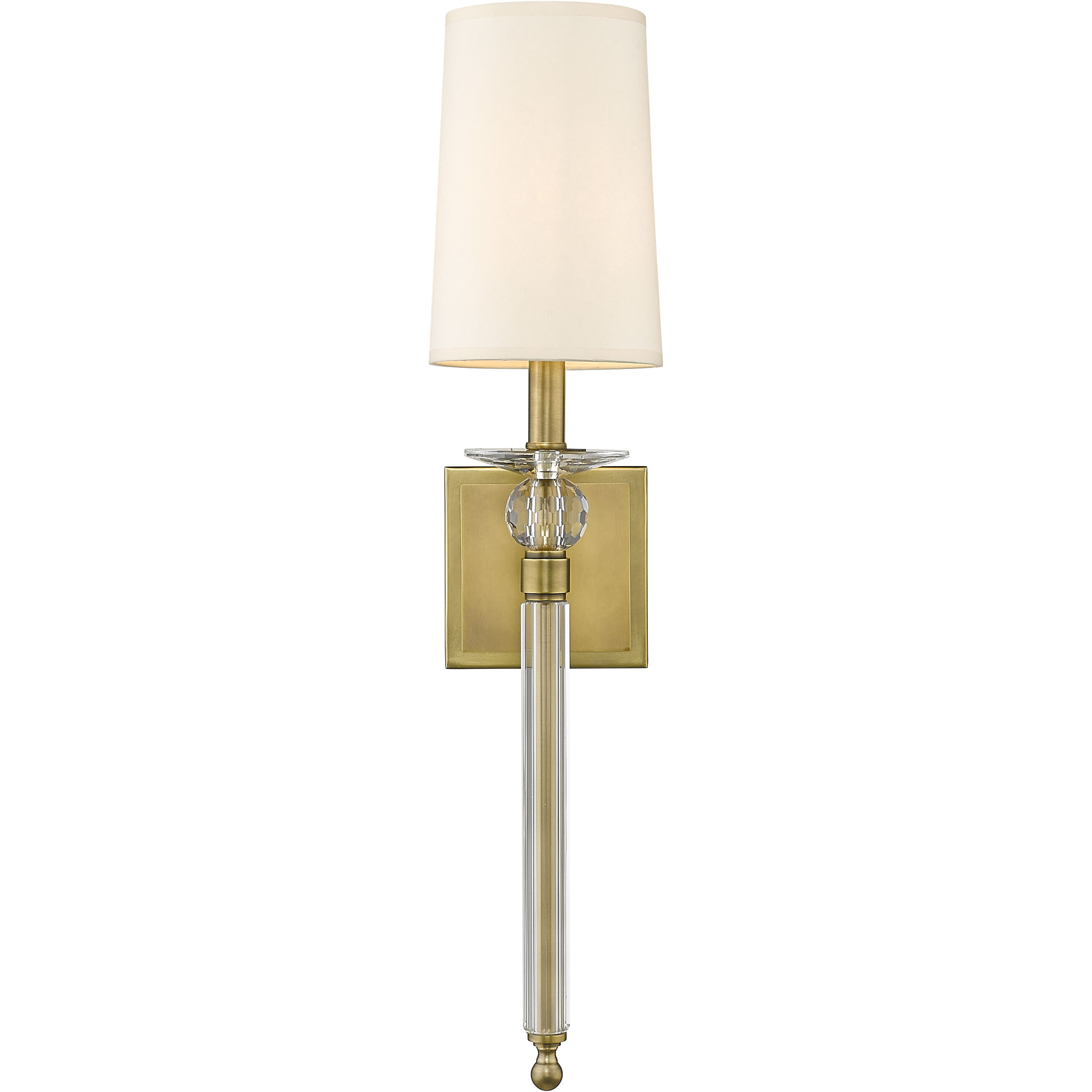 Ava 1 Light 5.5 inch Rubbed Brass Wall Sconce Wall Light