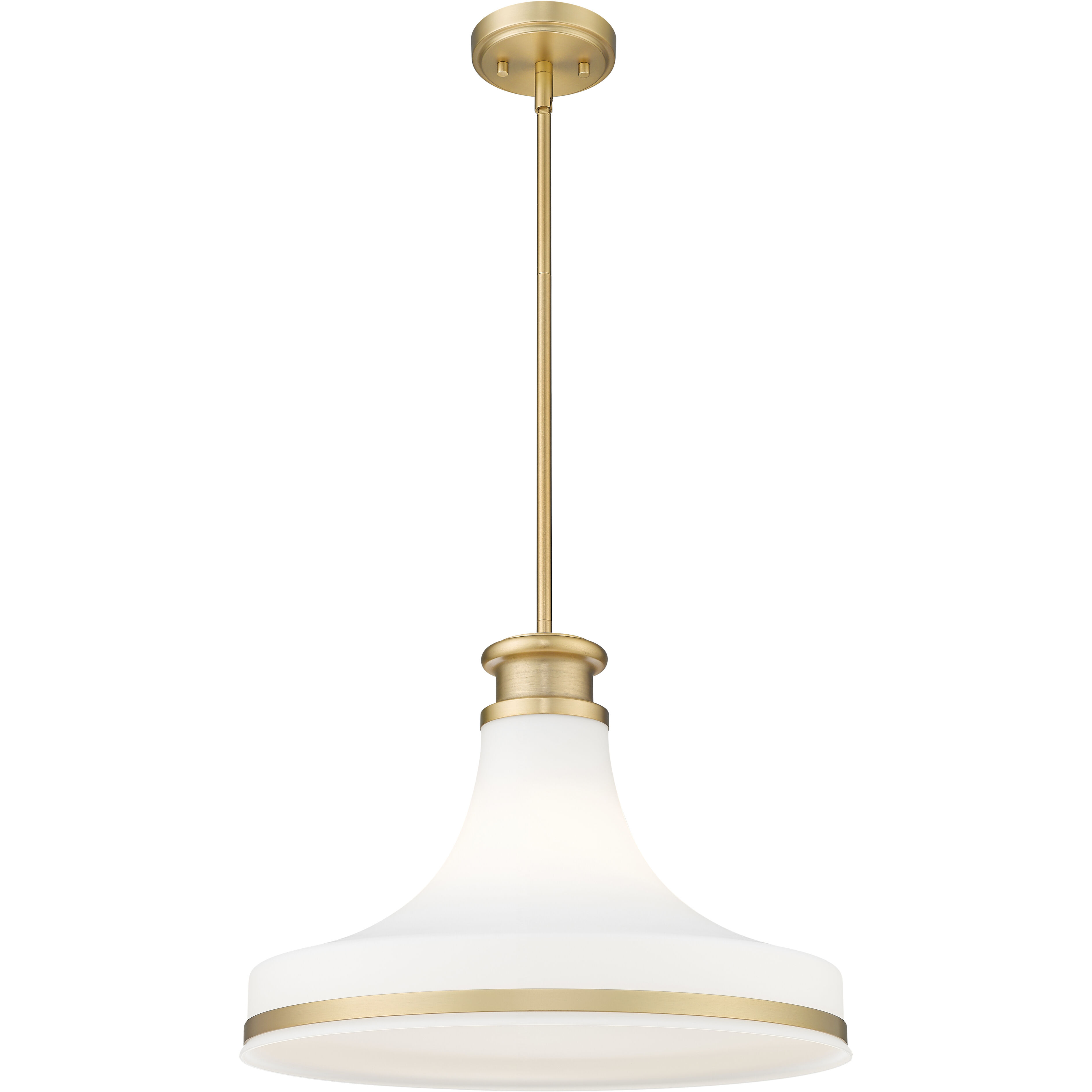 Reznor 1 Light 18 inch Modern Gold Pendant Ceiling Light