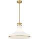 Reznor 1 Light 18 inch Modern Gold Pendant Ceiling Light