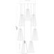 Farrell 7 Light 18 inch Matte Black Chandelier Ceiling Light
