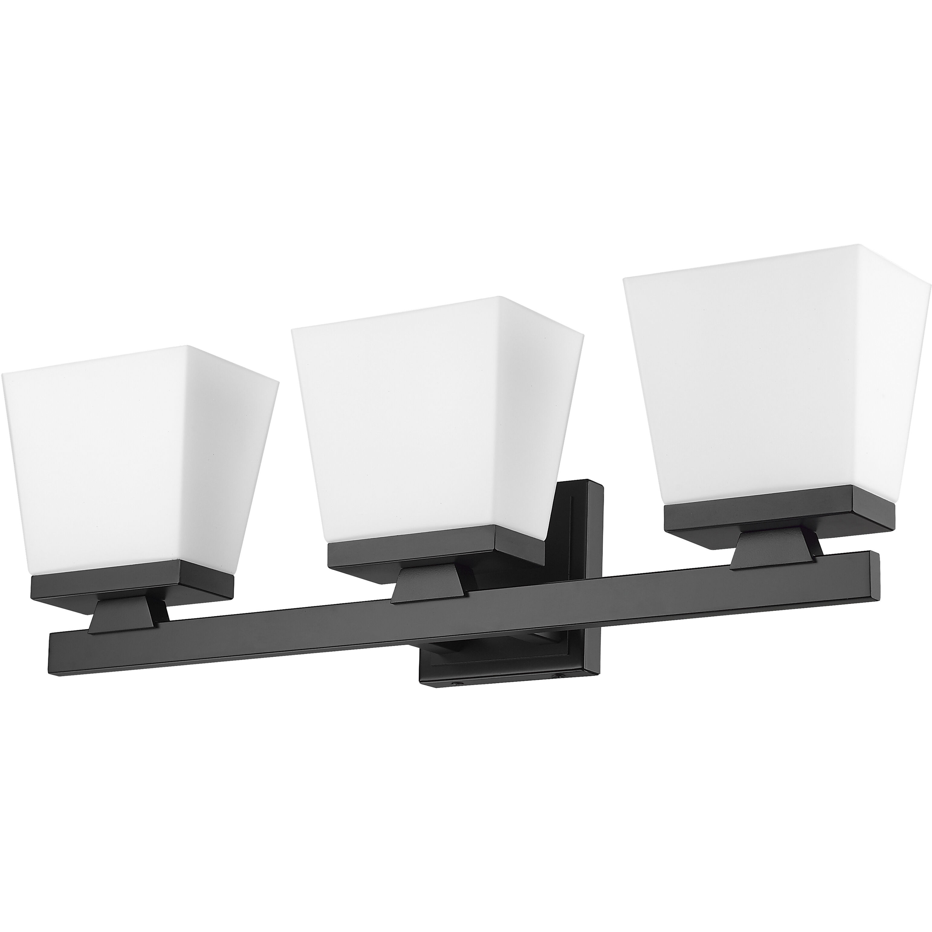 Astor 3 Light 23 inch Matte Black Vanity Wall Light