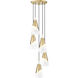 Aimie 5 Light 12 inch Modern Gold Chandelier Ceiling Light