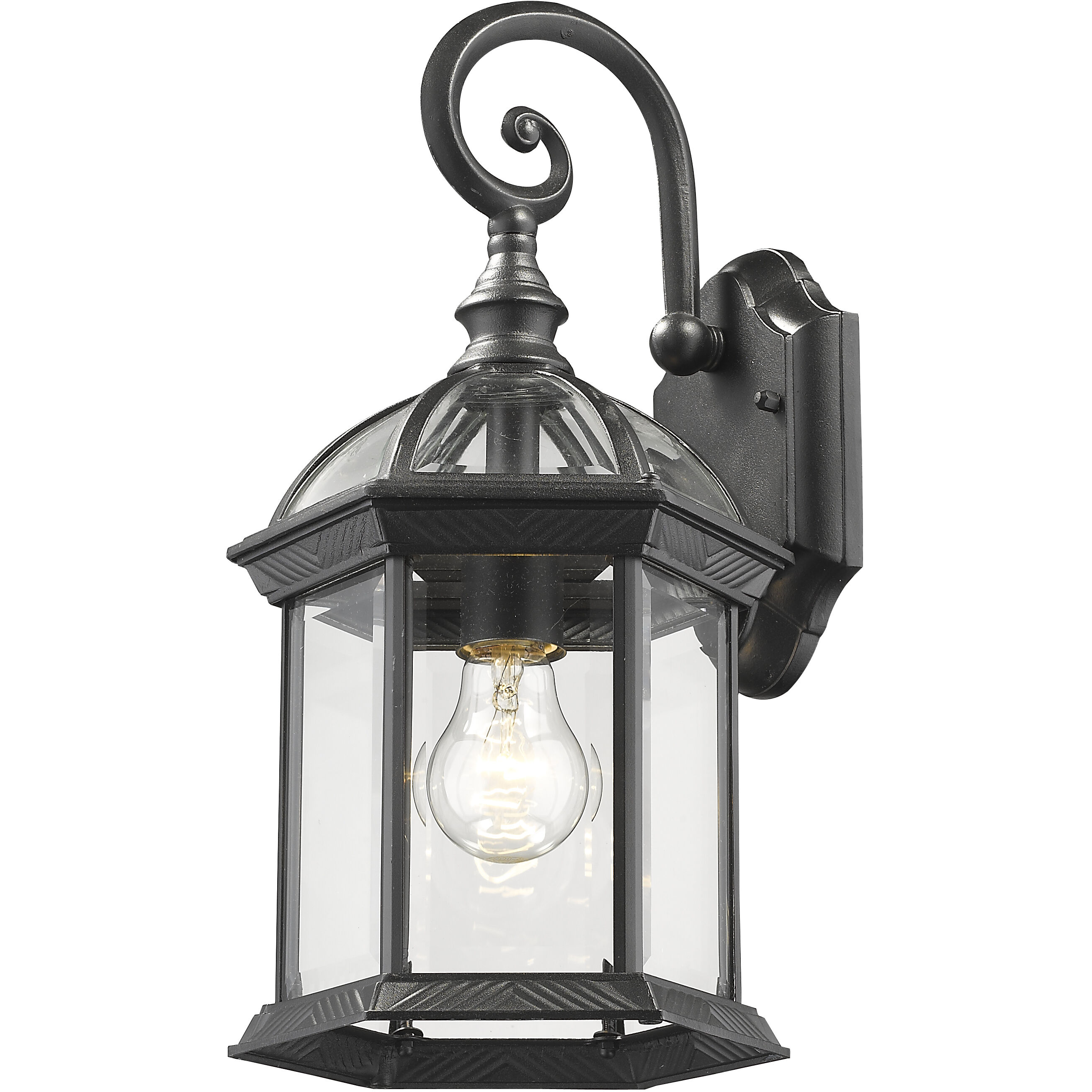 Annex 1 Light 15.75 inch Black Outdoor Wall Light