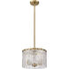 Glacier 3 Light 12.5 inch Modern Gold Pendant Ceiling Light