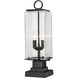 Sana 2 Light 22.5 inch Black Outdoor Pier Mounted Fixture