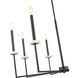 Gaultier 8 Light 35.25 inch Matte Black and Mondern Gold Chandelier Ceiling Light in Matte Black and Modern Gold