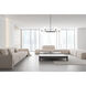 Leila 6 Light 63 inch Matte Black Chandelier Ceiling Light