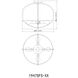 Devon 4 Light 18 inch Modern Gold Semi Flush Mount Ceiling Light