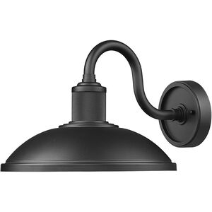 RLM 1 Light 9.25 inch Sand Black Outdoor Wall Light