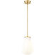 Newbury 1 Light 8 inch Modern Gold Pendant Ceiling Light
