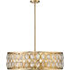 Dealey 8 Light 30 inch Heirloom Brass Chandelier Ceiling Light