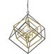 Euclid 4 Light 29.5 inch Olde Brass and Bronze Chandelier Ceiling Light