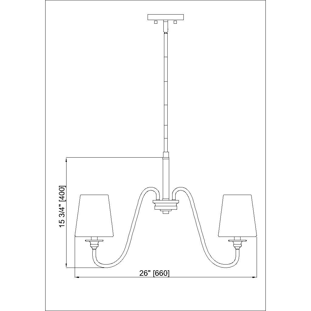 Gianna 5 Light 26 inch Modern Gold Chandelier Ceiling Light