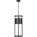 Luca LED 9.25 inch Black Outdoor Chain Mount Ceiling Fixture