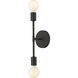 Modernist 2 Light 5 inch Matte Black Wall Sconce Wall Light