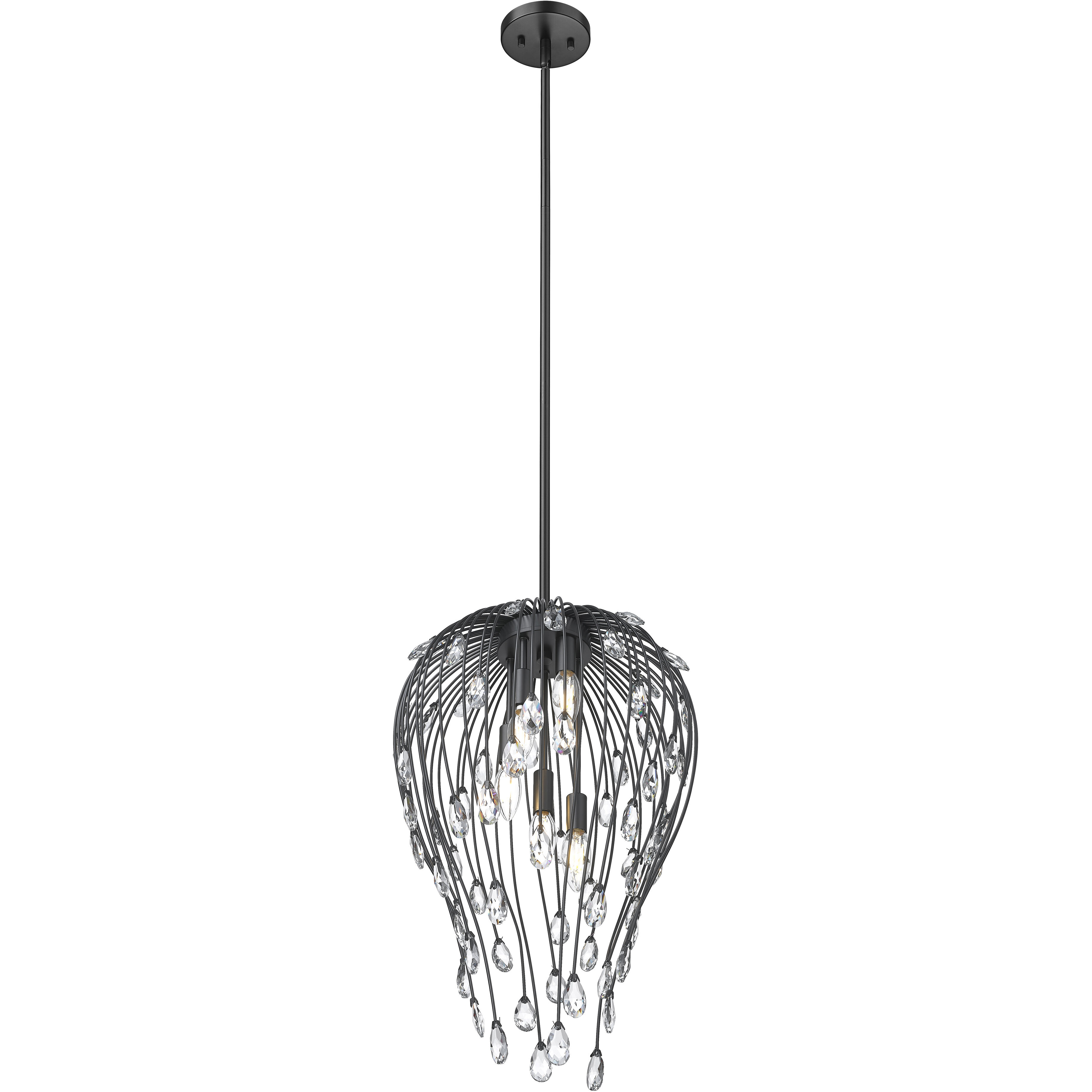 Gabriella Pendant Ceiling Light in Matte Black