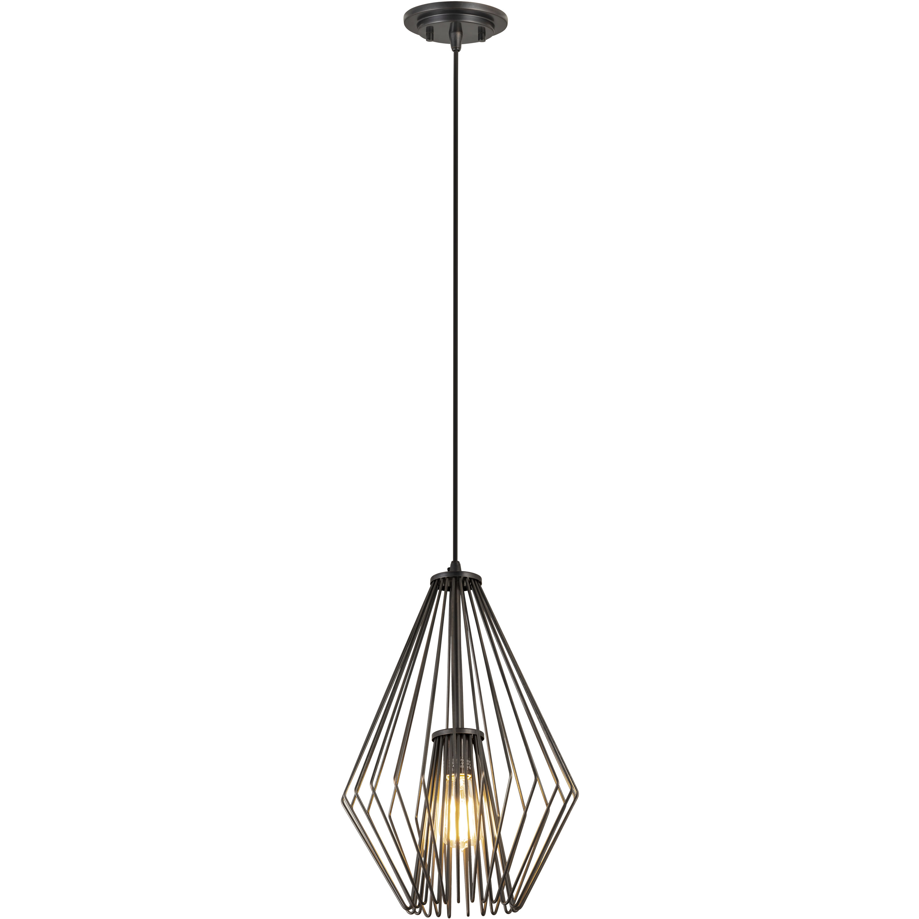 Quintus 1 Light 12.25 inch Plated Bronze Pendant Ceiling Light
