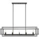 Titania 10 Light 54 inch Matte Black Linear Chandelier Ceiling Light