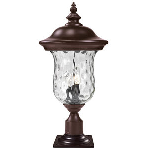 Armstrong 3 Light 26 inch Bronze Outdoor Pier Mounted Fixture in 4.73