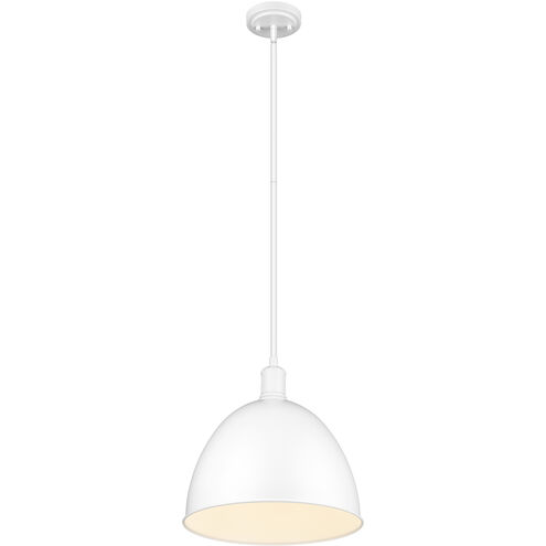 Sawyer 1 Light 12.5 inch Satin White Pendant Ceiling Light
