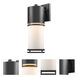 Luminata LED 17.63 inch Black Outdoor Wall Light