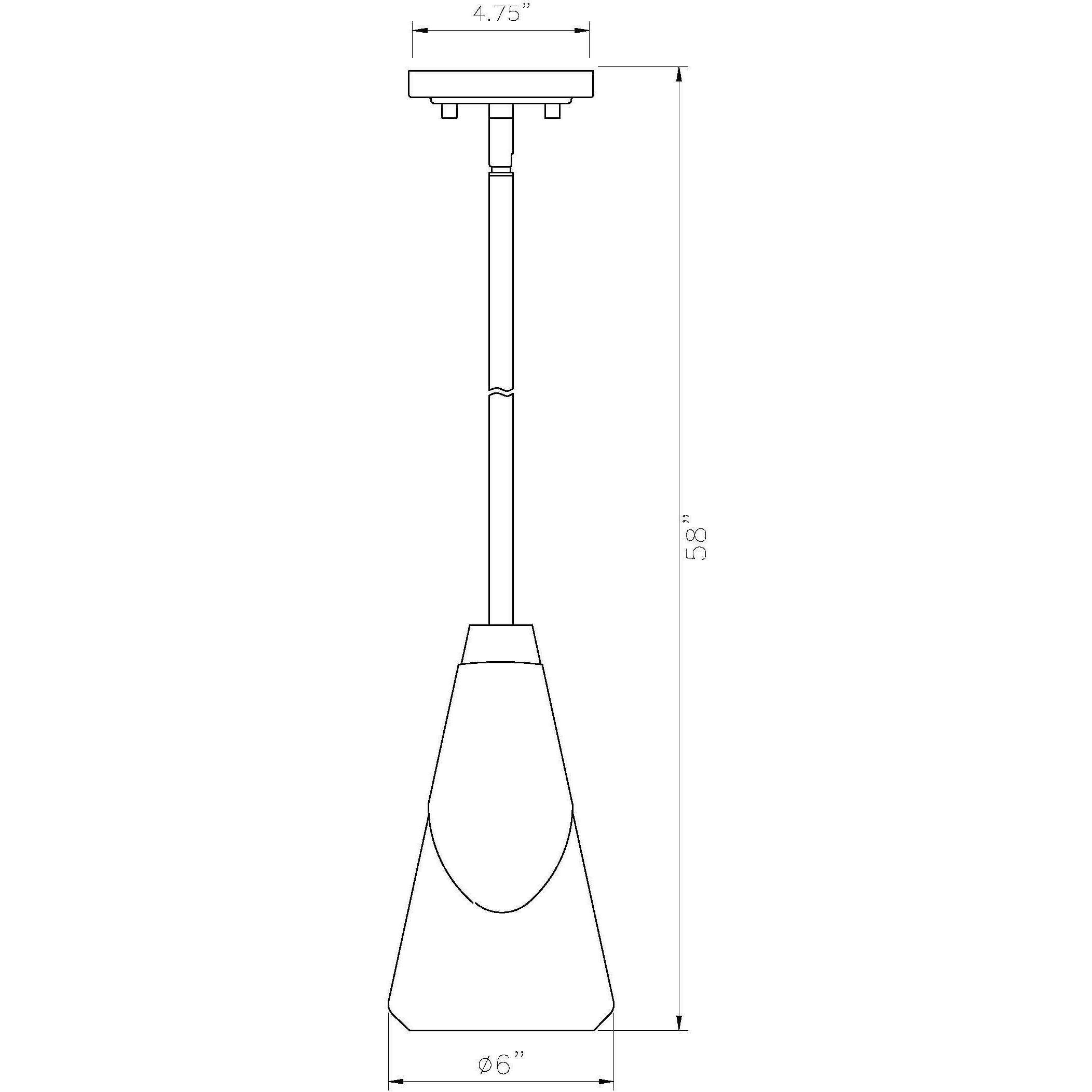 Aimie 1 Light 6 inch Modern Gold Pendant Ceiling Light