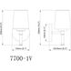 Henri 1 Light 6.5 inch Brushed Nickel Bathroom Vanity Wall Light