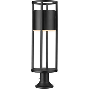 Luca LED 30 inch Black Outdoor Pier Mounted Fixture