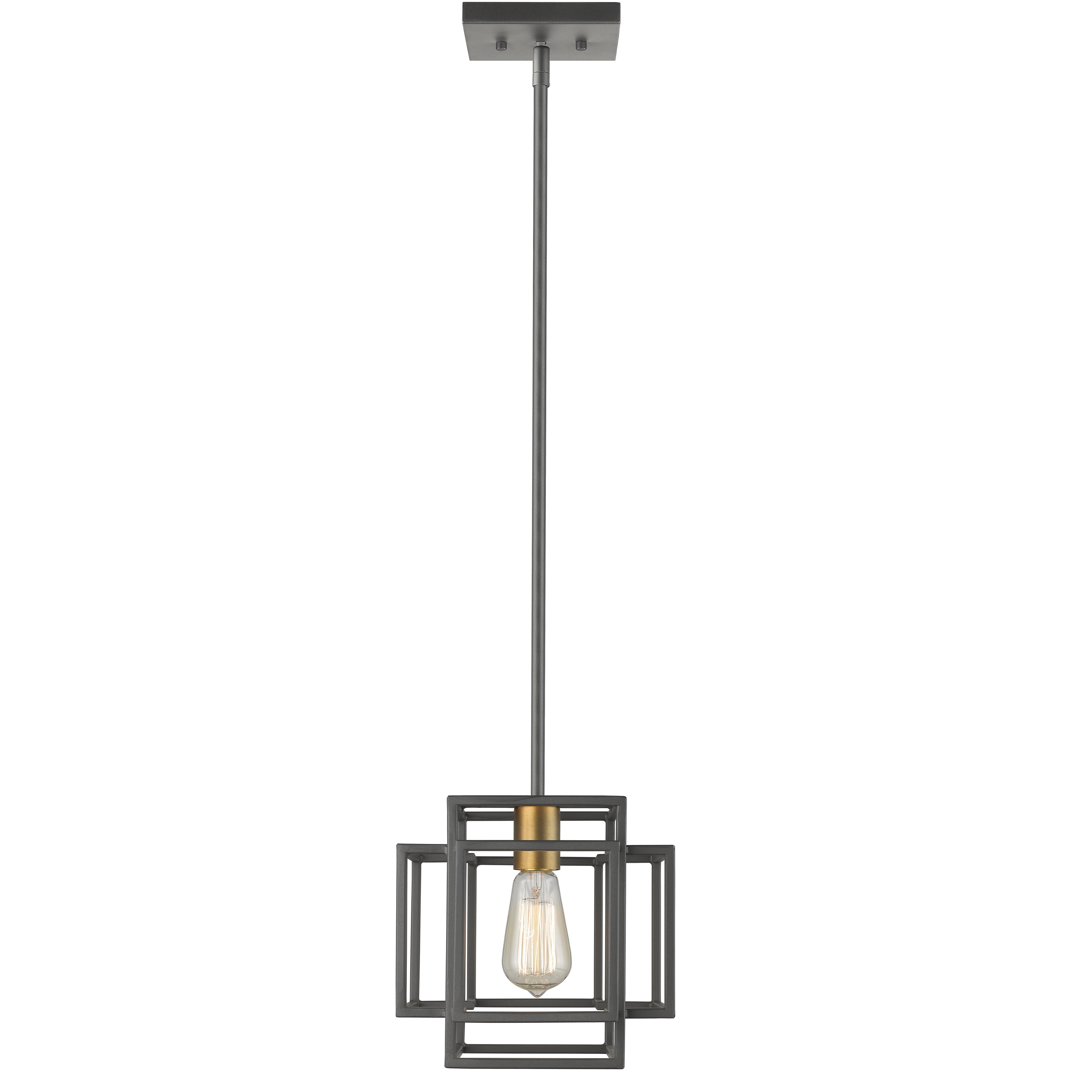 Titania 1 Light 8.5 inch Bronze and Olde Brass Pendant Ceiling Light