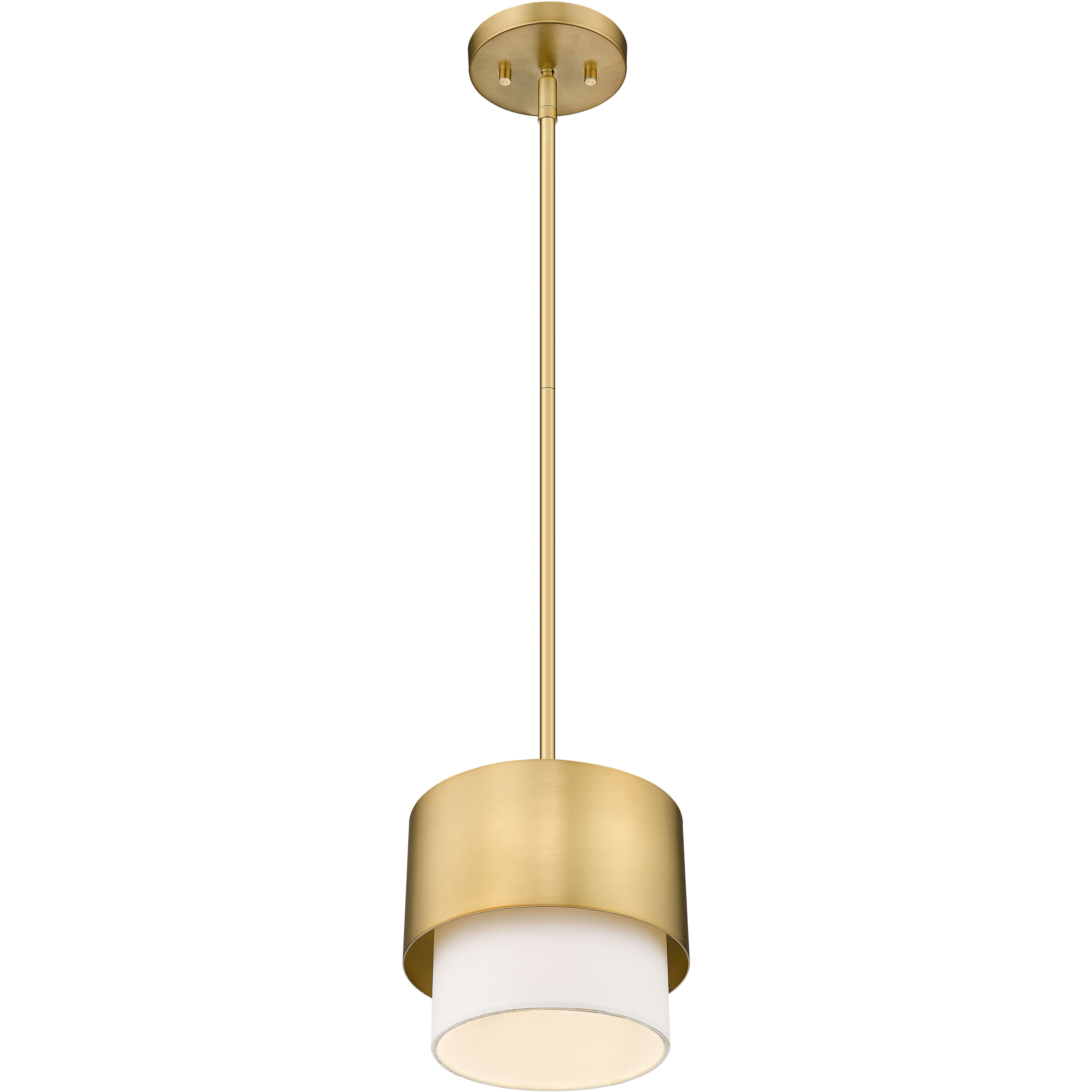 Counterpoint 1 Light 7.25 inch Modern Gold Pendant Ceiling Light