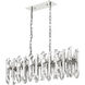 Bova 11 Light 42.5 inch Polished Nickel Linear Chandelier Ceiling Light