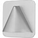 Obelisk LED 6.25 inch Silver Outdoor Wall Light