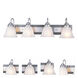 Lexington 4 Light 30 inch Brushed Nickel Vanity Wall Light in 8.25