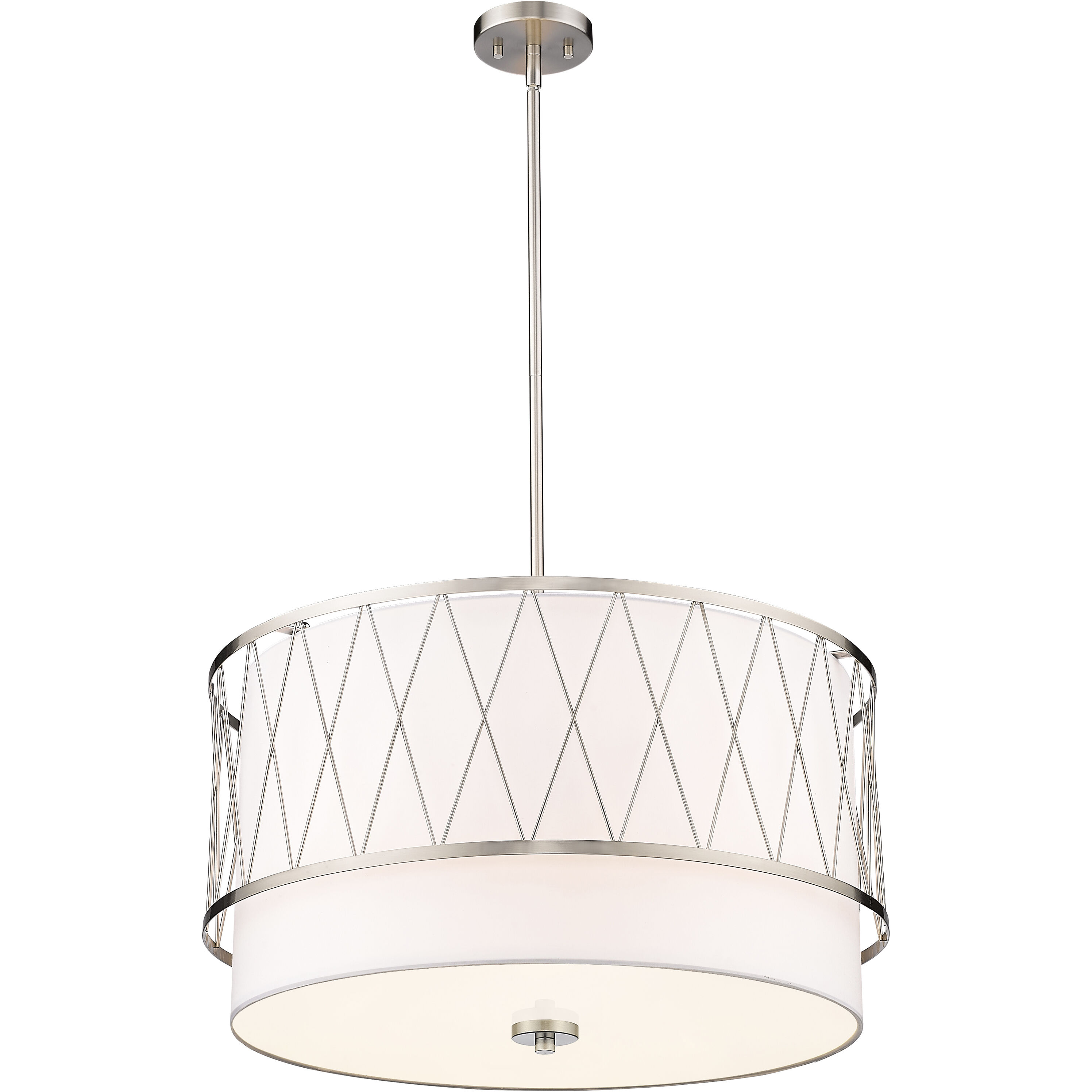 Dalton 4 Light 24 inch Brushed Nickel Pendant Ceiling Light